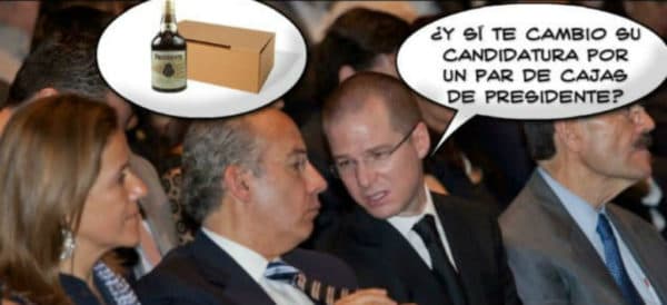 Otros usuarios bromearon supuesto alcoholismo que sufre el expresidenite Felipe Calderón, esposo de Zavala.