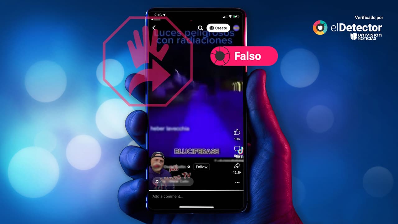 Es falso ese mensaje que dice que el alumbrado azul en Miami es peligroso para la gente