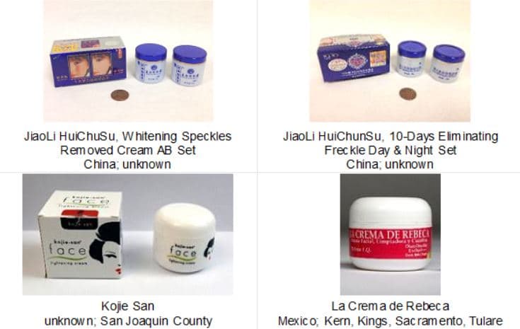 En California, se encontraron cremas contaminadas en algunos condados en el Área de la Bahía, incluyendo los condados San Francisco, Alameda, Solano, San Mateo y Santa Clara.