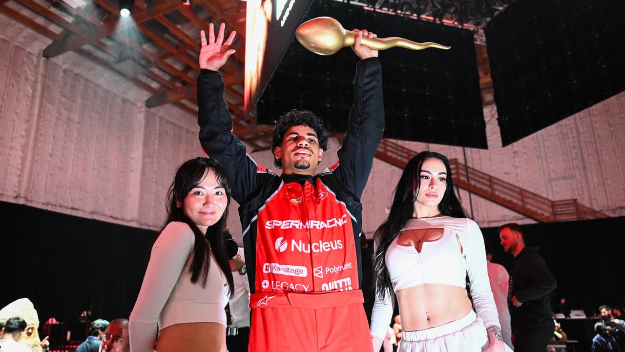 Tristan Mykel, de la USC, fue el ganador de la primera carrera de espermatozoides del mundo.