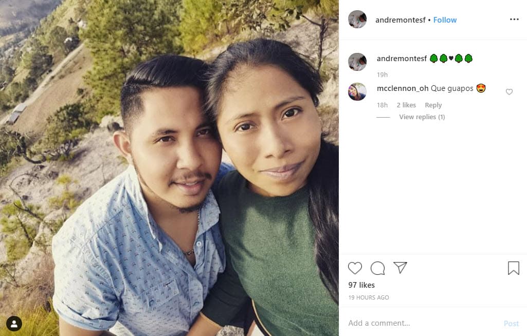 El pasado 7 de enero Andre hizo su más reciente publicación, en la cual 
<b><a href="https://www.univision.com/shows/noticiero-univision/soy-una-mujer-indigena-orgullosa-yalitza-aparicio-es-nombrada-por-la-unesco-como-embajadora-de-buena-voluntad-video">aparece junto a Yalitza en medio de la naturaleza</a></b>. 
<br>