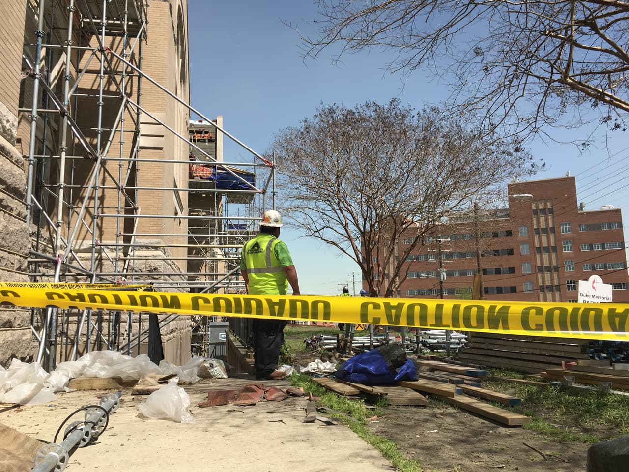 Empleados de la construcción fueron testigos de la explosión