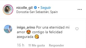 "Por 
<b>una eternidad</b> mi amor, contigo la felicidad asegurada", contestó.