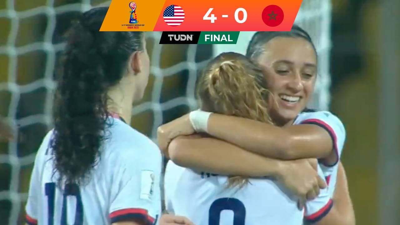 Estados Unidos goleó a Marruecos y pasó a Cuartos del Mundial Sub-17 Femenil 