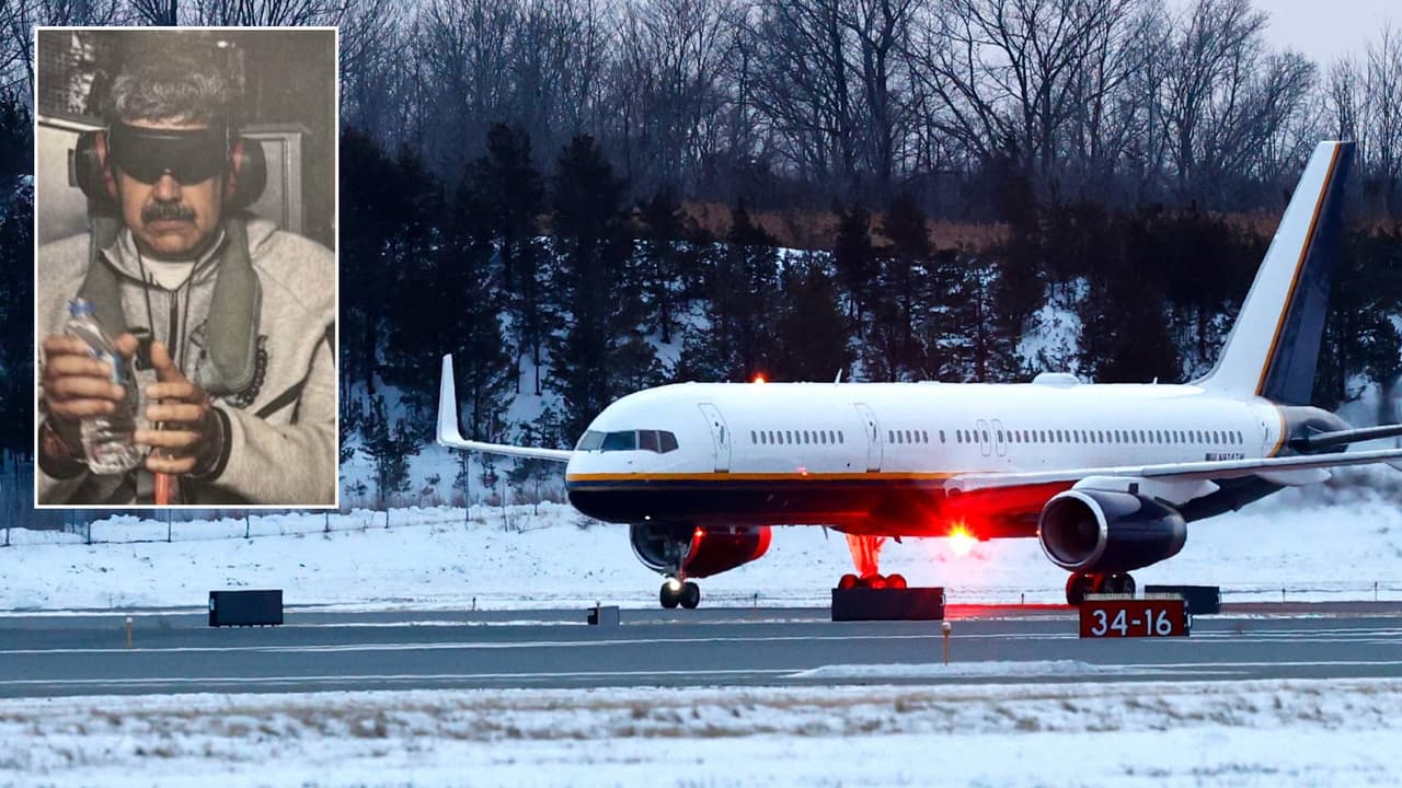 Aterrizó en Nueva York la aeronave que trasladaba a Nicolás Maduro