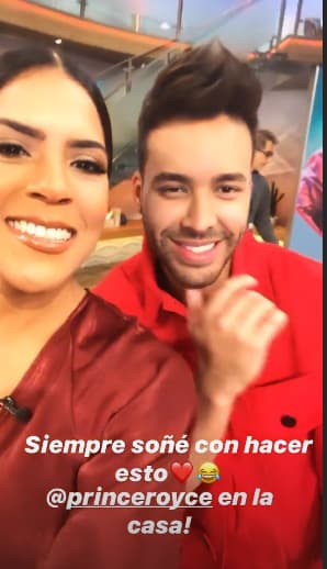 Para Francisca Lachapel fue muy emocionante convivir con su compatriota y así lo hizo saber en sus redes. Prince Royce le regaló una sonrisa a todos sus seguidores.