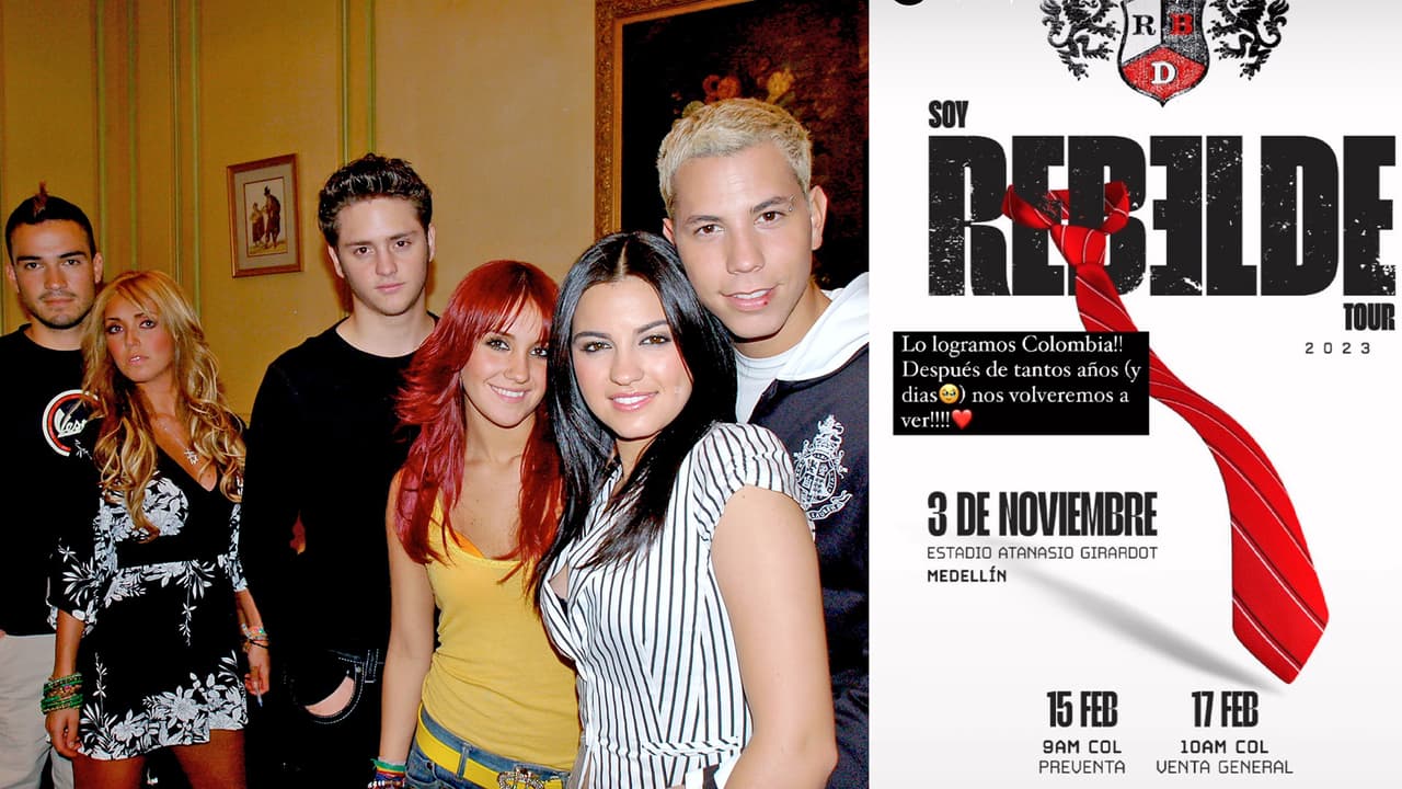 RBD anunció así un concierto en Colombia.
