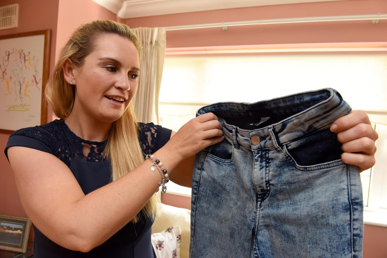 Está muy orgullosa de sí misma por haber hecho algo al respecto con su peso y se alegra que su hija ya ni siquiera la reconozca en fotografías.