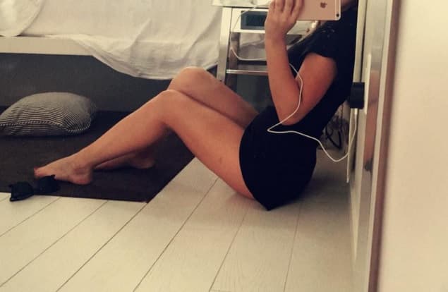 Como buena adolescente, las selfies son parte de su día a día.