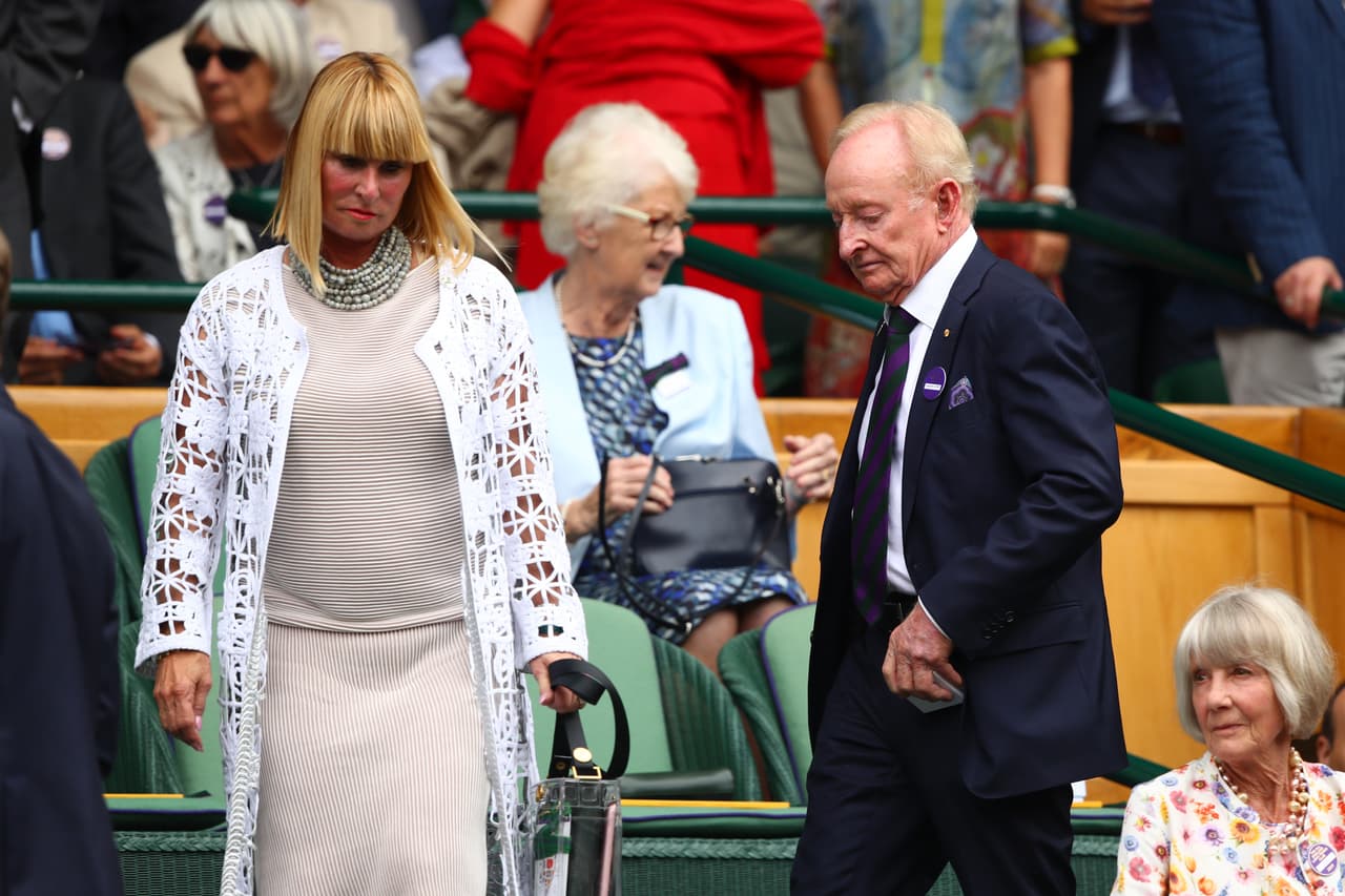 Uno de los más grandes tenistas de la historia, Rod Laver.