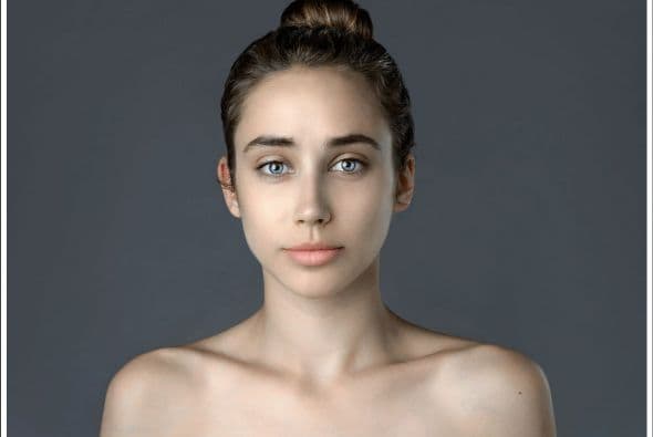 Esther Honig hizo modificar su rostro según la belleza de diferentes países. Aquí Bulgaria. Foto: Gentileza.