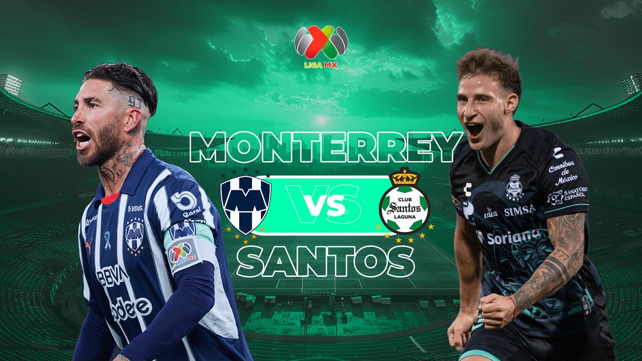 Horario y dónde ver el Monterrey vs. Santos de la Jornada 10