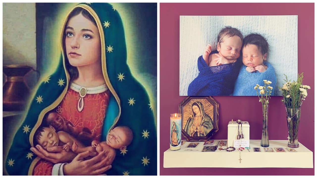 La pareja es ferviente devota de la Virgen de Guadalupe, por lo cual hay una imagen grande de ella, además de un cirio. El 18 de junio ambos compartieron una 
<a href="https://www.instagram.com/p/By4K7IlhhR3/" target="_blank">imagen en Instagram</a> de la 'Virgen Morena' donde aparece abrazando a tres bebés.