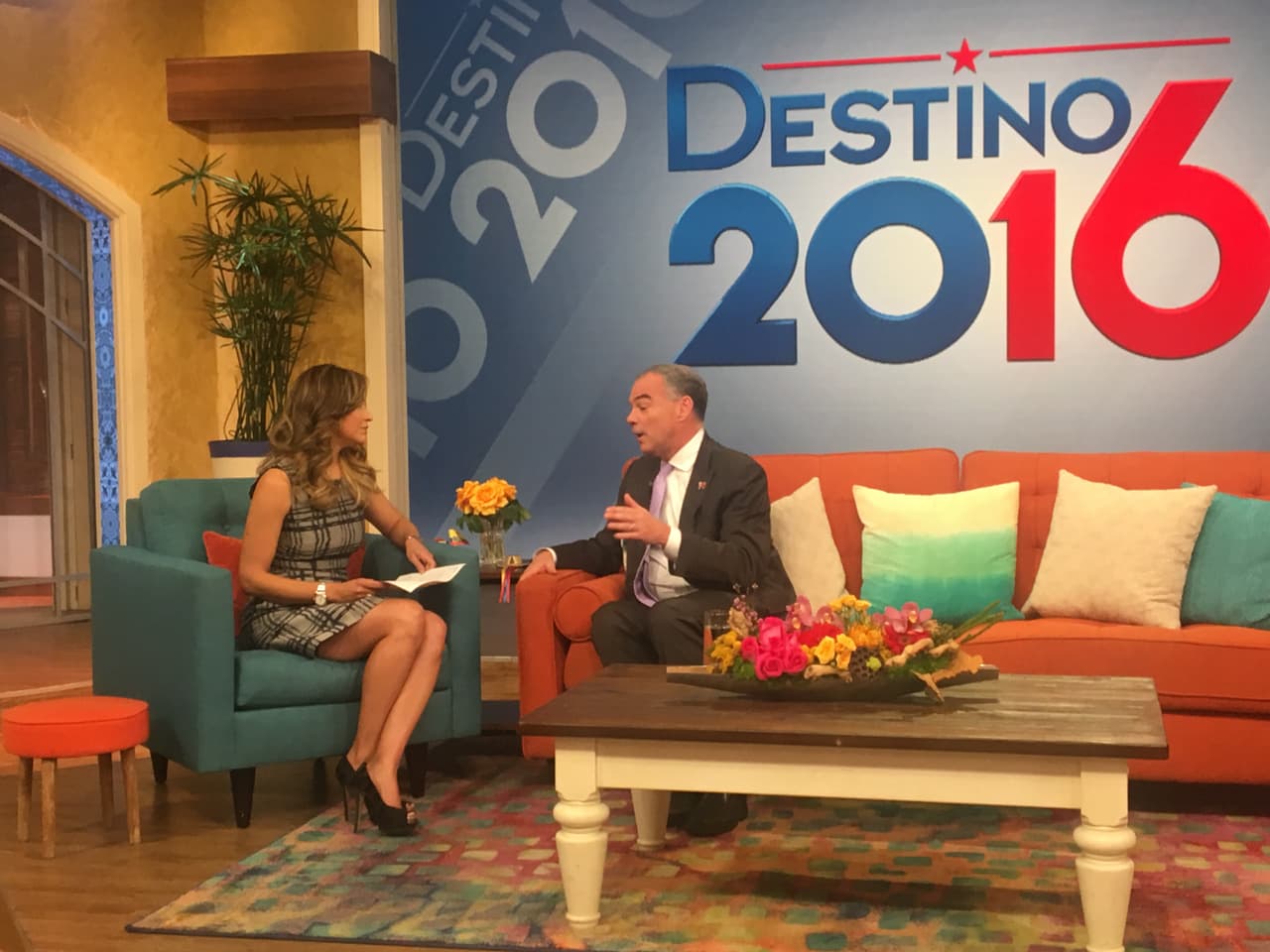 El Senador y candidato demócrata a la vicepresidencia, Tim Kaine, engalanó nuestra casita con su histórica visita.