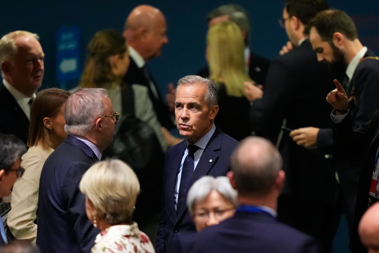 El primer ministro de Canadá, Mark Carney, llega a la sede de las Naciones Unidas el martes 22 de septiembre de 2026, antes del inicio del 81.º período de sesiones de la Asamblea General de las Naciones Unidas.