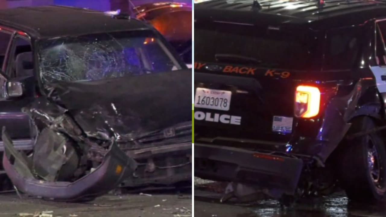 Patrulla K9 de Bakersfield fue impactada por conductor en estado de ebriedad