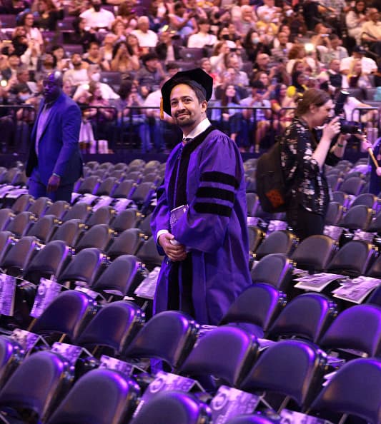 El puertorriqueño Lin-Manuel Miranda antes de que comenzara la ceremonia.