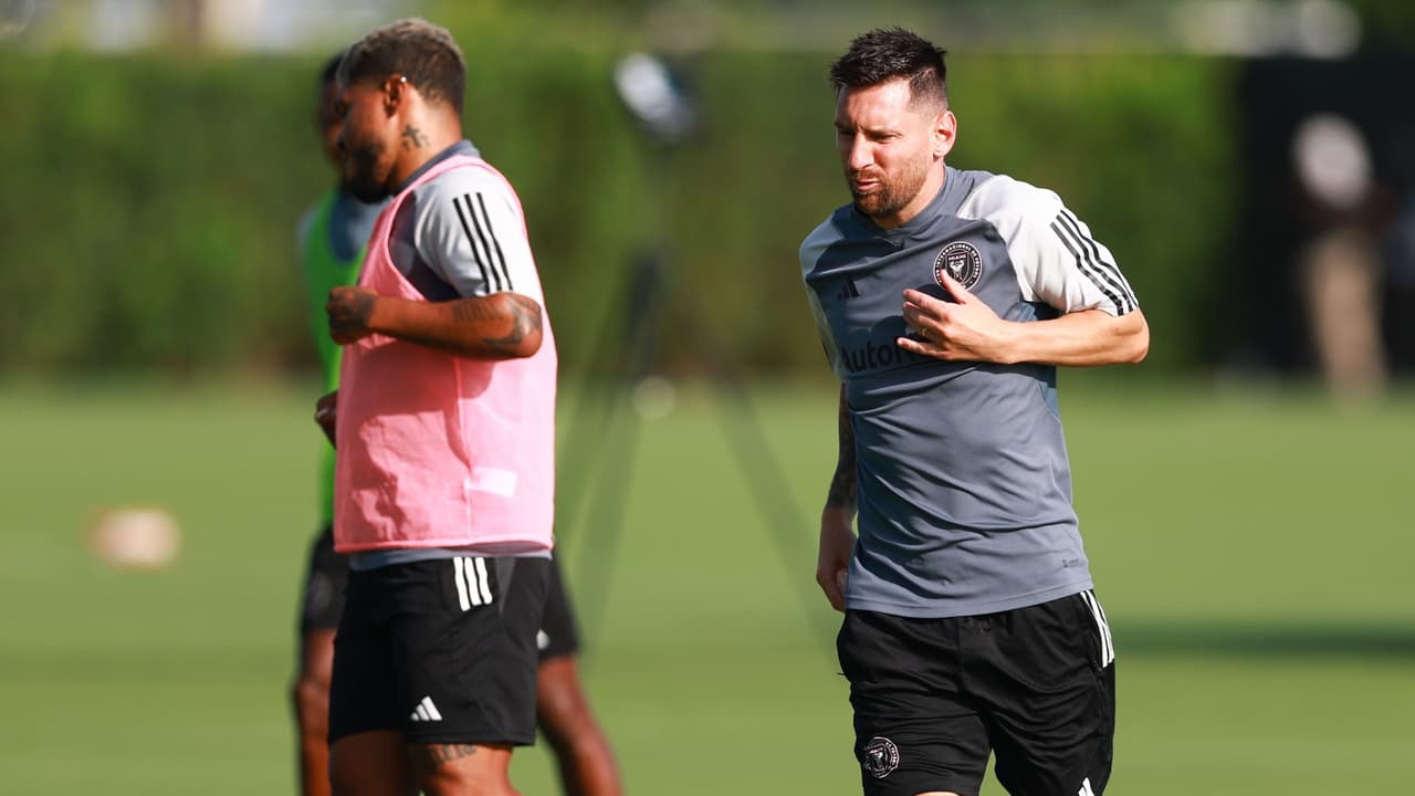 El susto que dio Messi en entrenamiento del Inter Miami