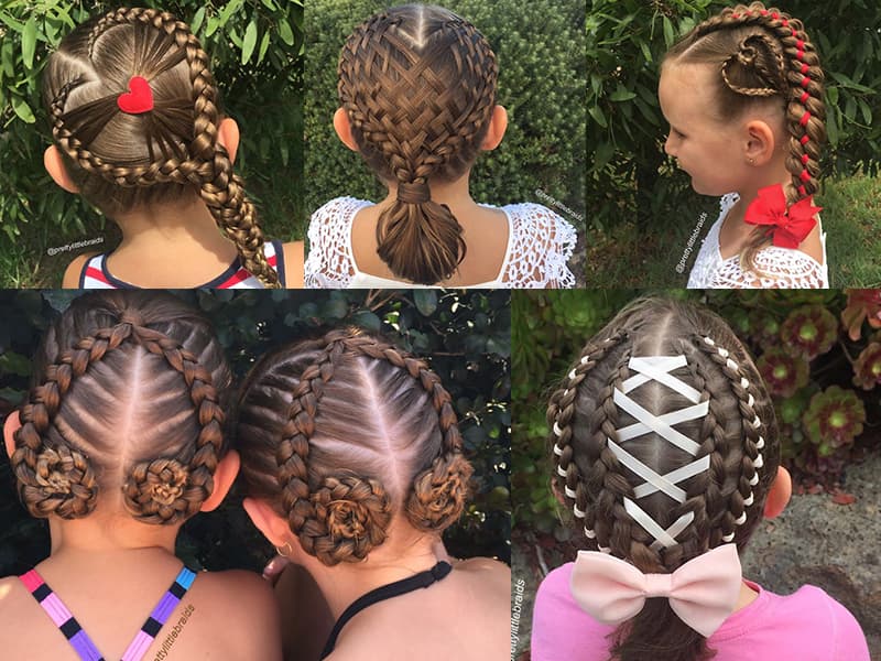 Esta madre le hace trenzas a su hija todos los días