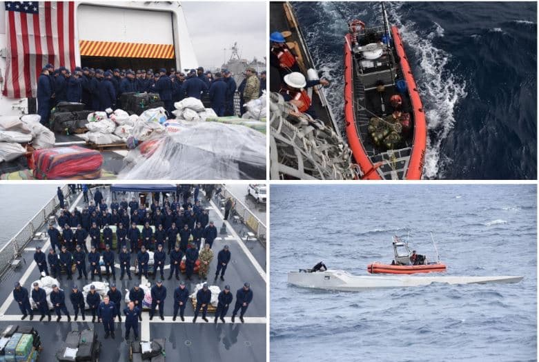 La Guardia Costera intercepta más de $338 millones de dólares en droga