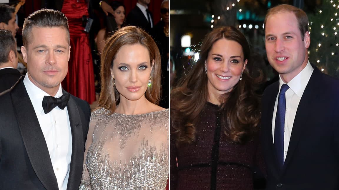 Dos de las parejas más famosas del mundo se reunieron. Los Pitt- Jolie y los duques de Cambridge.