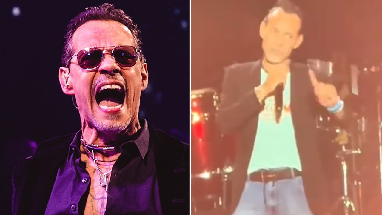 Marc Anthony estalla contra quien le arroja una botella en pleno concierto: "¡Que tenga los coj…!"