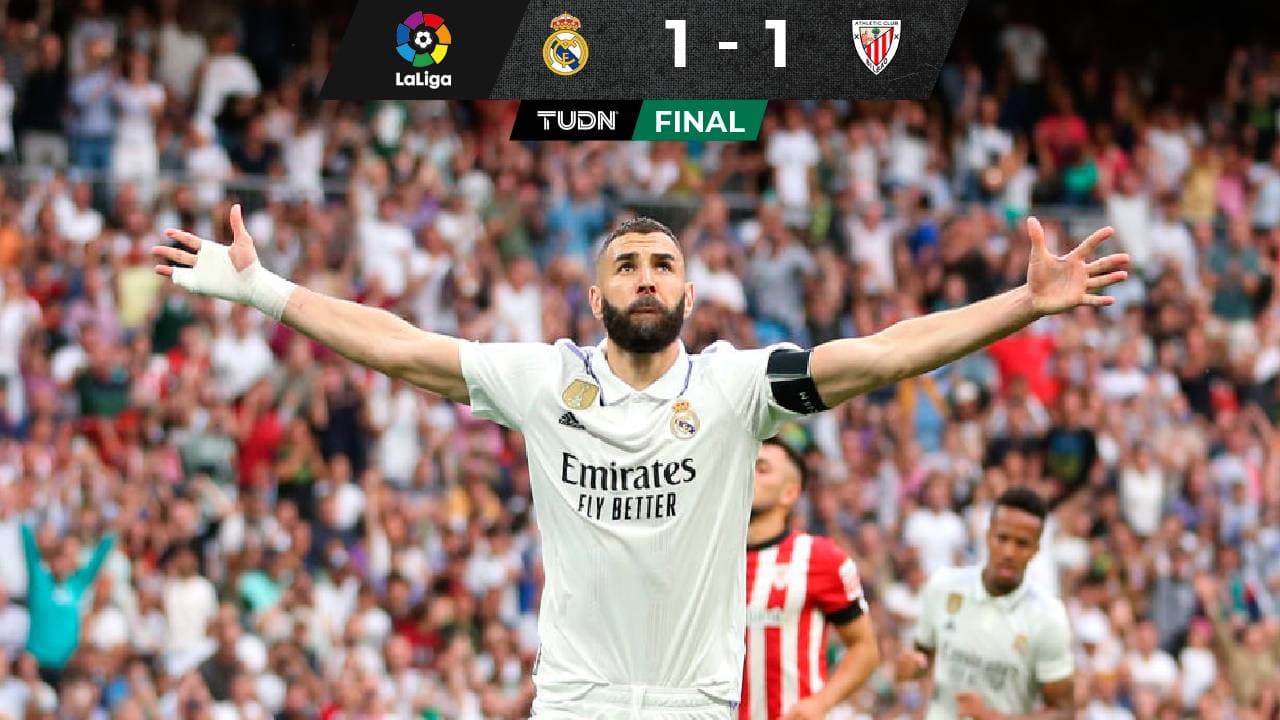 Karim Benzema se despidió del Real Madrid con el gol ante el Athletic
