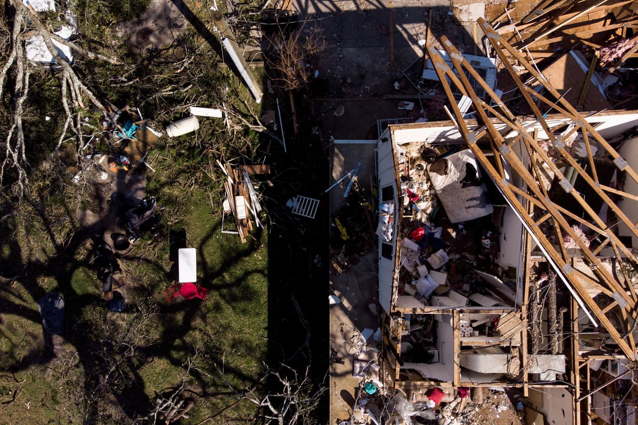 En Panama City algunos viviendas perdieron sus techos completamente.
<br>