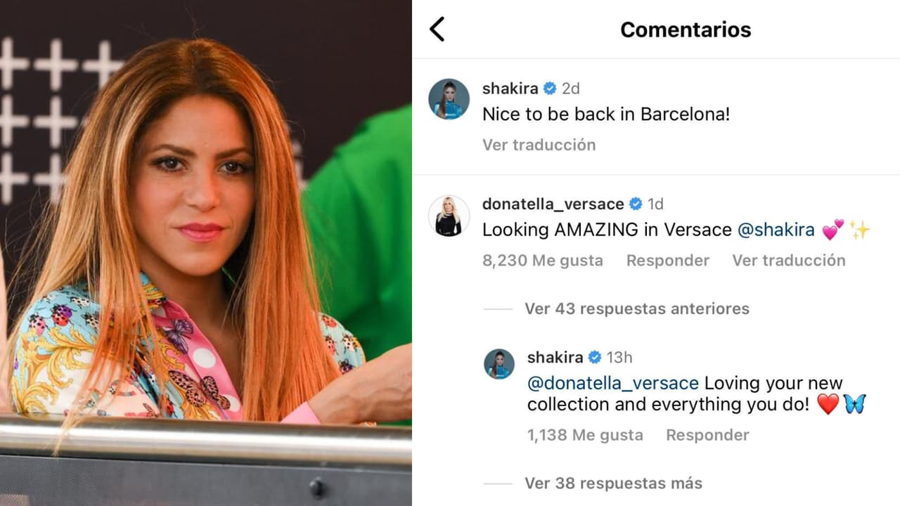 Donatella Versace destacó lo "increíble" que se veía Shakira con una de sus creaciones.