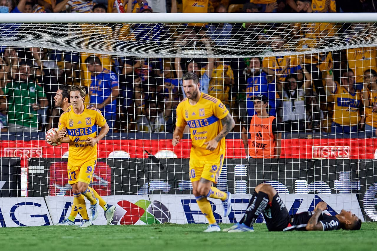 Gignac marcó el segundo en el agregado de la primera mitad.
<br>