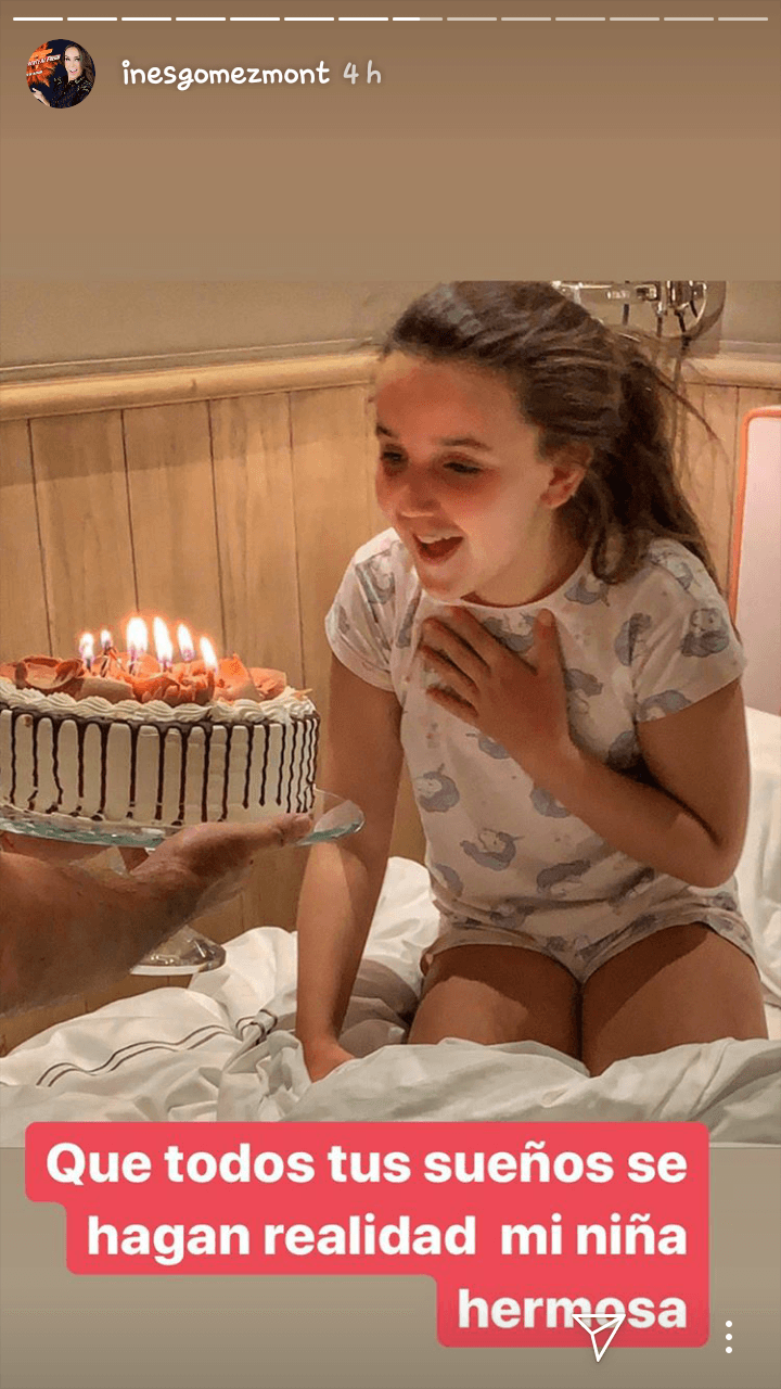 Tras la sorpresa para 'Inesita', Gómez Mont también dejó un último mensaje para su hija: "Que todos tu sueños se hagan realidad, mi niña hermosa".