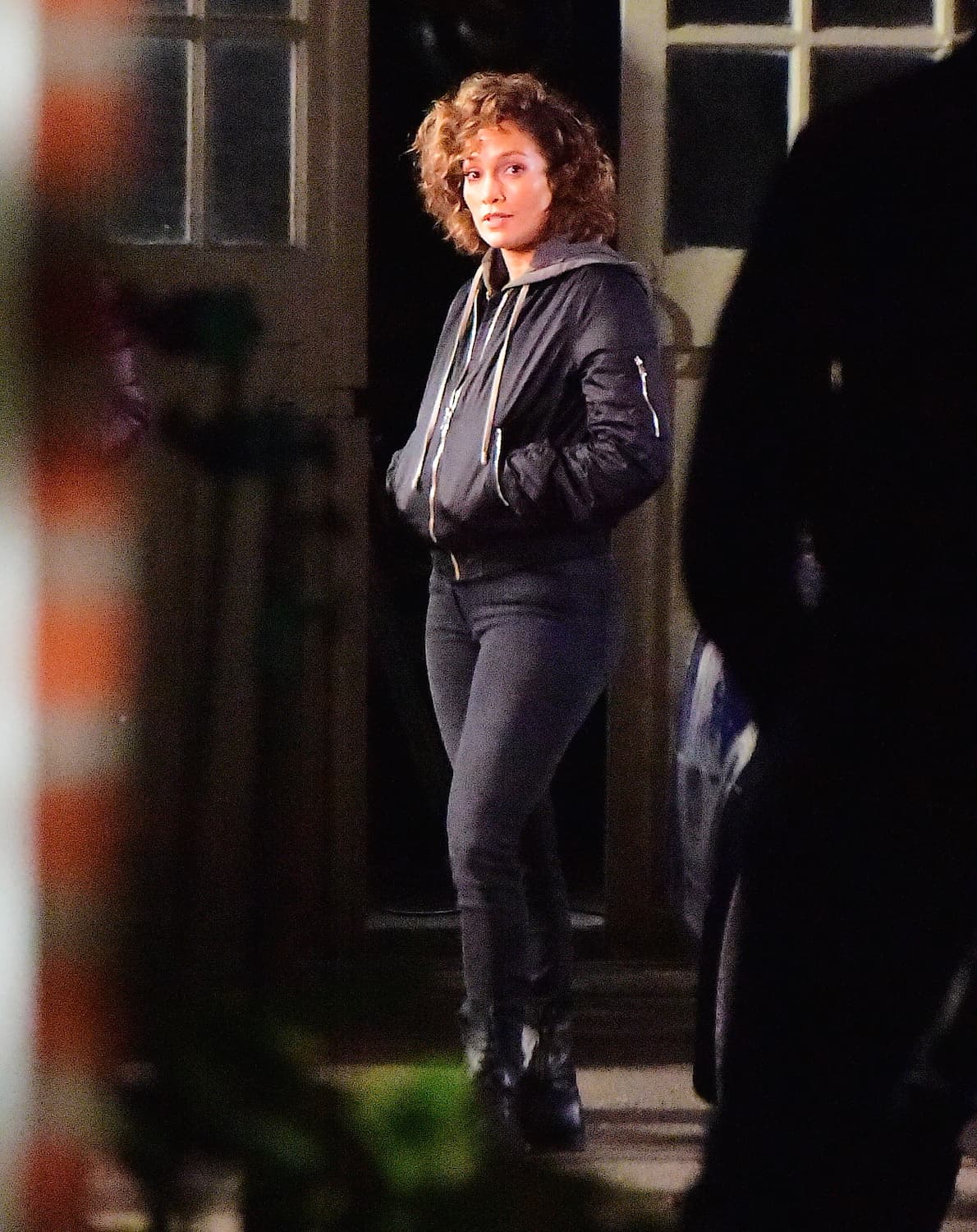 La cantante acudió a un llamado de trabajo.