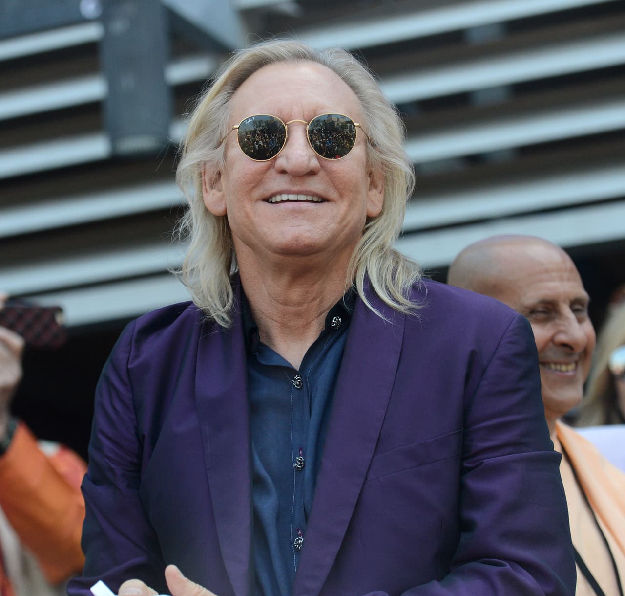LOS ANGELES, CA - JULY 07: Musician Joe Walsh of The Eagles celebrates Ringo Starr's 77th birthday at the annual 'Peace & Love' celebration at Capitol Records Tower on July 7, 2017 in Los Angeles, California.