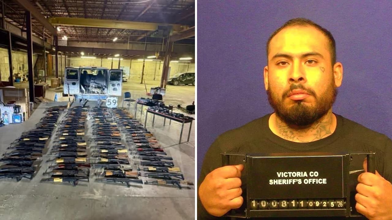 Decomisan 116 armas durante una parada de tráfico en Texas; presuntamente iban a México