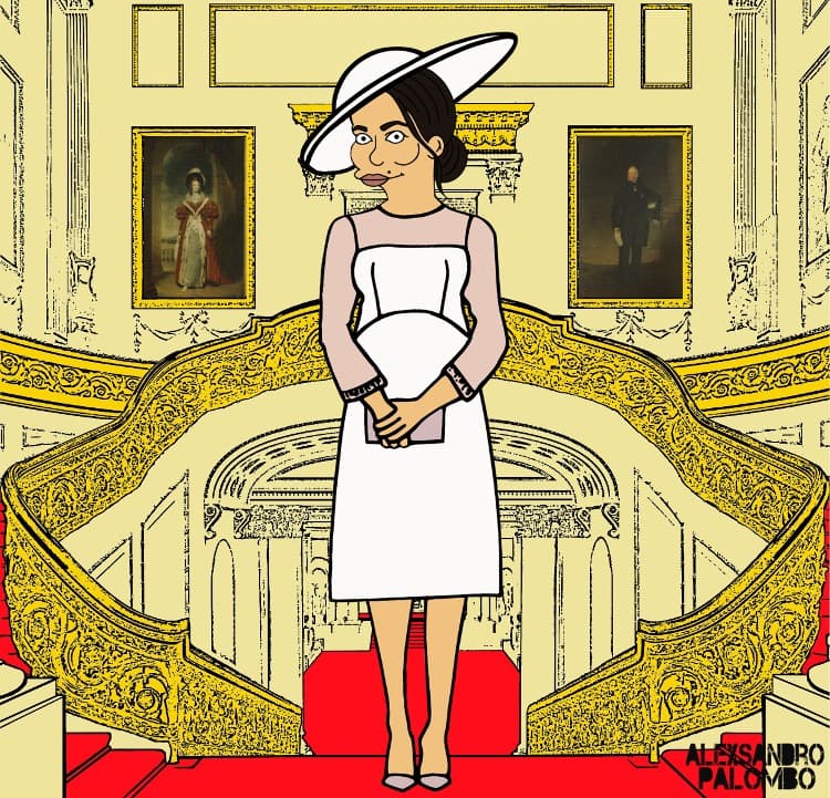 "Hemos hablado de Harry y Meghan. Escuché que ella quiere hacer un trabajo de voz en off, entonces, 
<b>si están leyendo esto, llámenos</b>", dijo a la revista británica Radio Times.
<br>