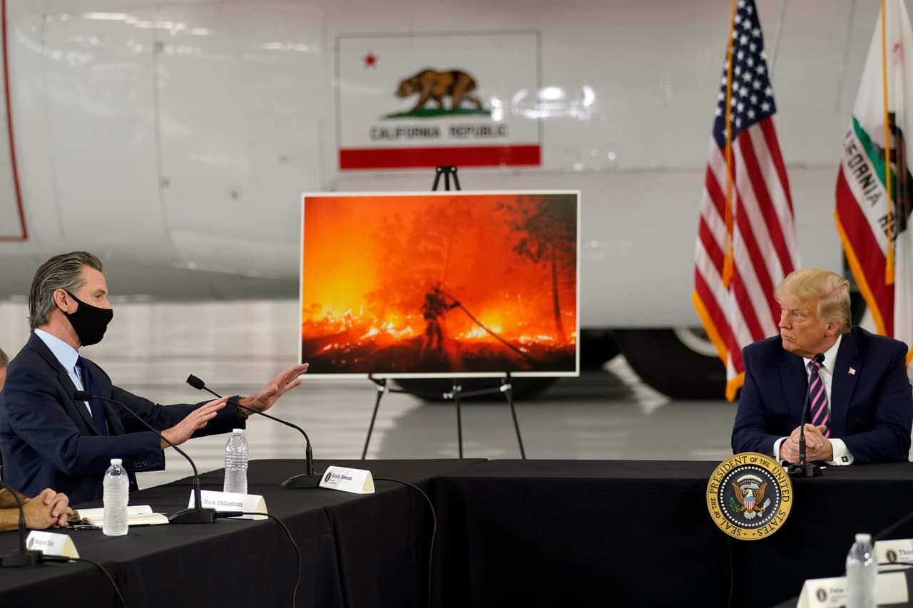 “No creo que la ciencia lo sepa”: Trump durante su visita en California