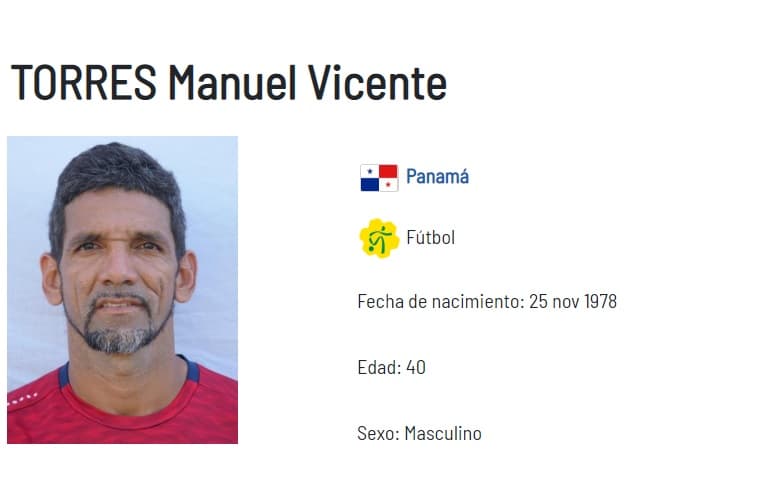 Manuel Torres, el refuerzo de 40 años de la selección de Panamá