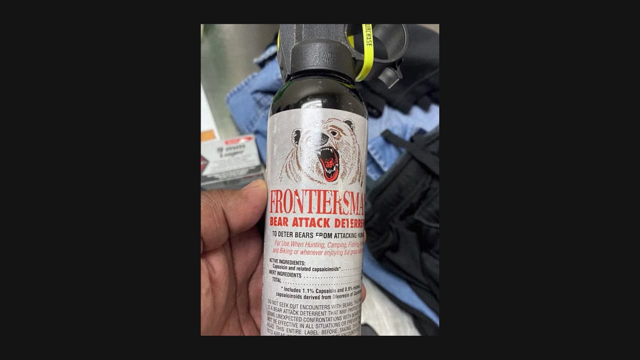 <b>Puesto 5. Spray contra osos</b>
<br>
<br>Lugar donde fue encontrado: Aeropuerto Destin Fort Walton Beach (Florida).
<br>
<br>“Definitivamente no es algo que debas llevar a tu vuelo”, bromeó la TSA haciendo un juego de palabras con ‘bear’ que inglés significa oso y también ‘llevar’.
<br>