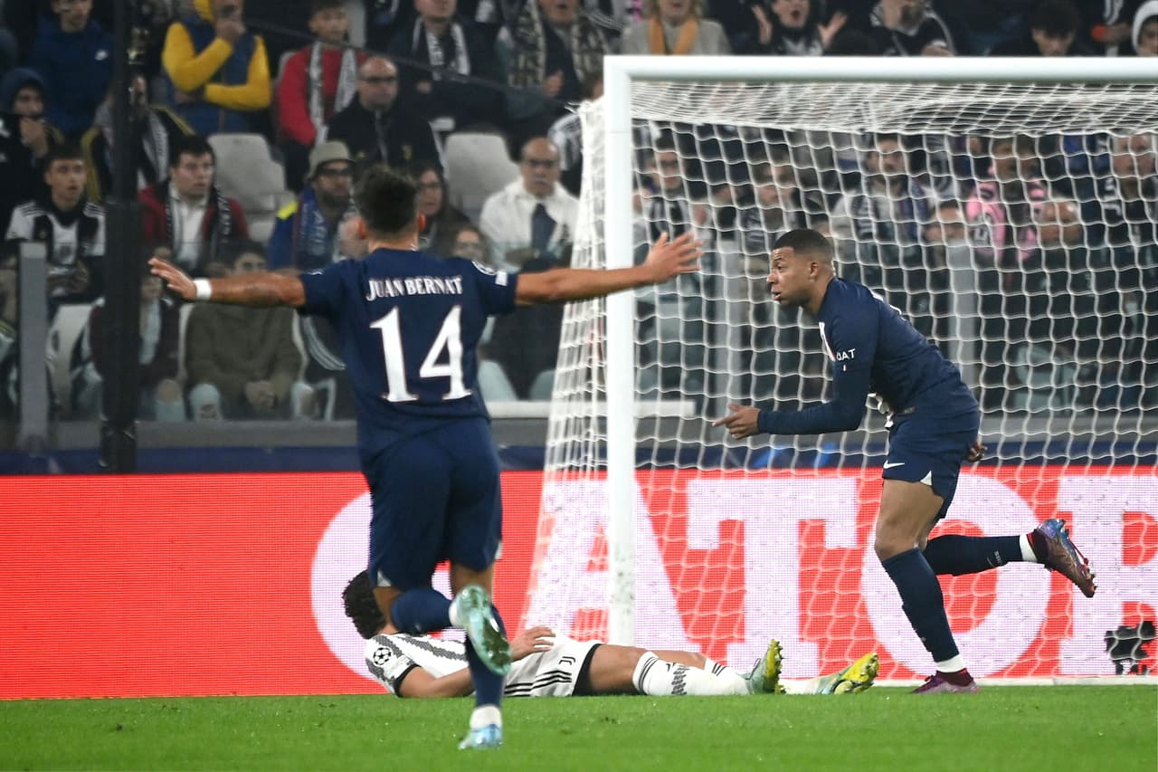El PSG impuso la lógica a domicilio ante la Juve