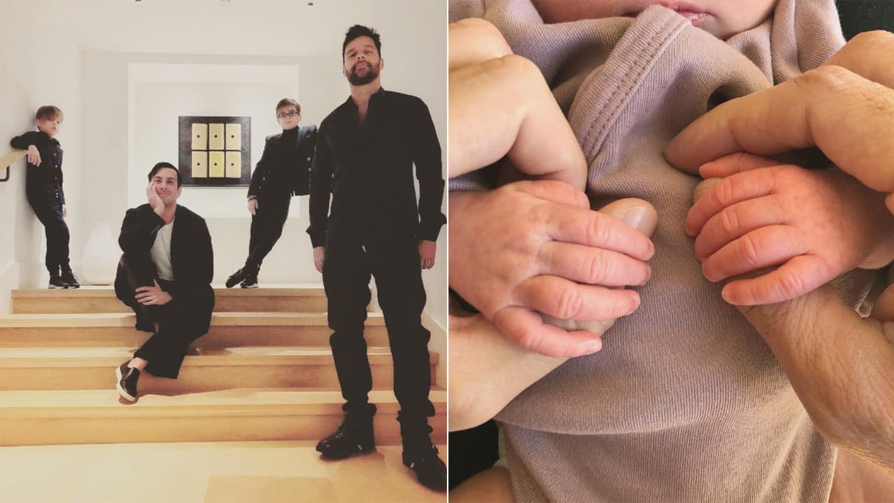 <b>Ricky Martin</b> celebró el año nuevo más familiar que nunca. El artista boricua publicó una foto junto a su nueva hija, Lucía, diciendo que él, su pareja y sus hijos, están inmensamente felices.
