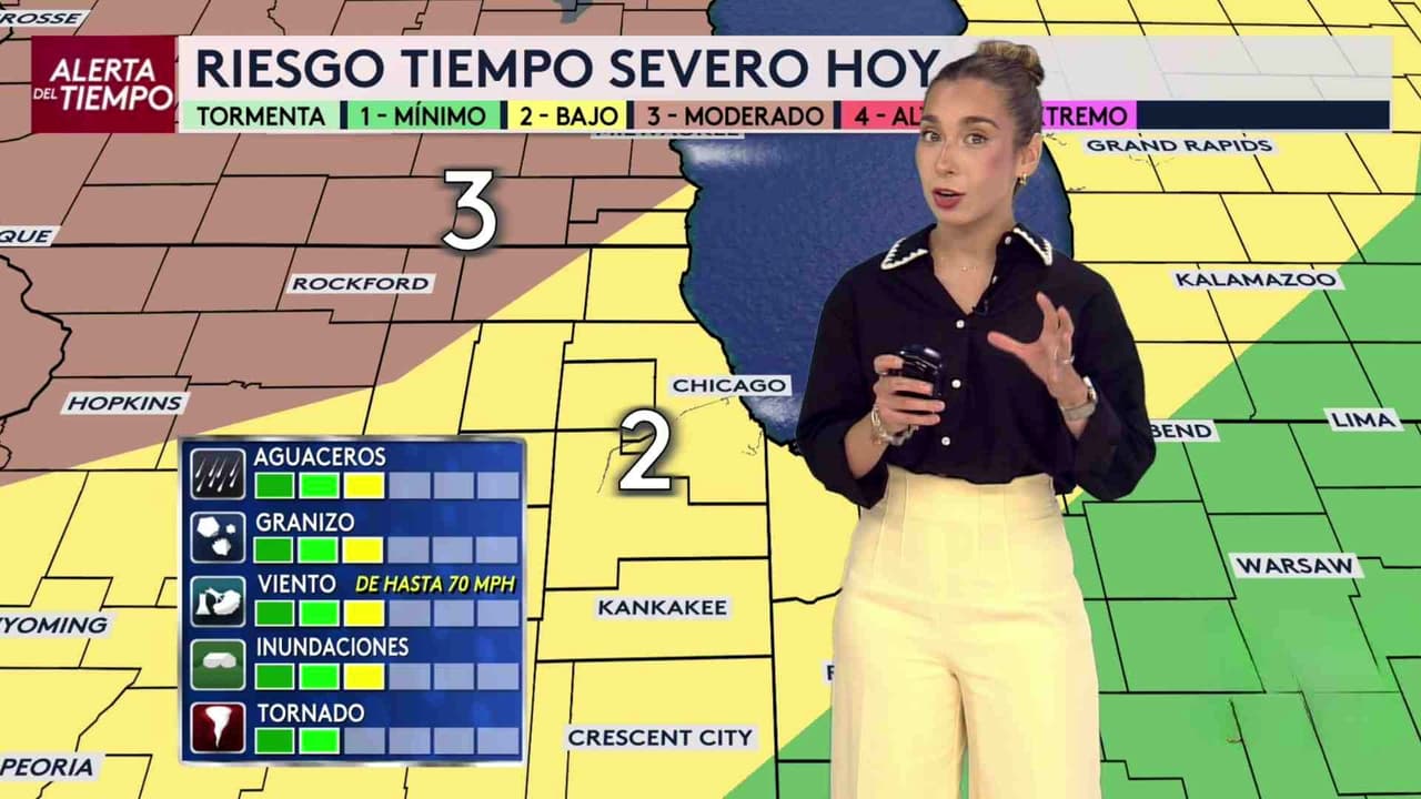 Pronóstico del tiempo hoy en Chicago: Riesgo de tiempo severo; el termómetro alcanzará 87 °F