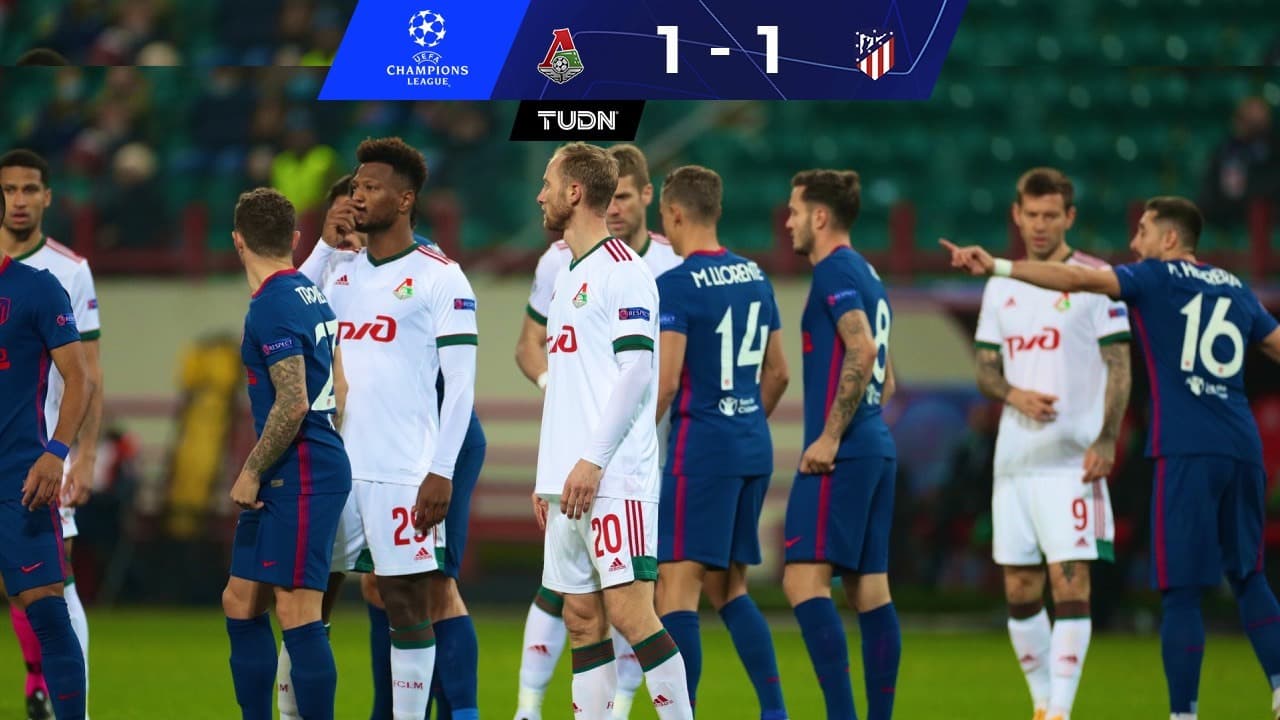 Con protagonismo de Héctor Herrera, el Atlético empató en Moscú