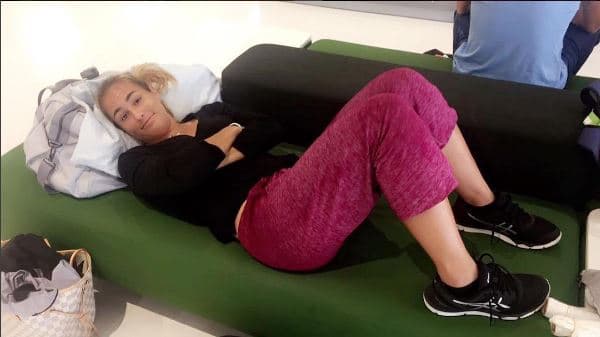 La tenista puertorriqueña, quien se encuentra en un torneo en China, compartió imágenes de su festejo en las redes sociales.