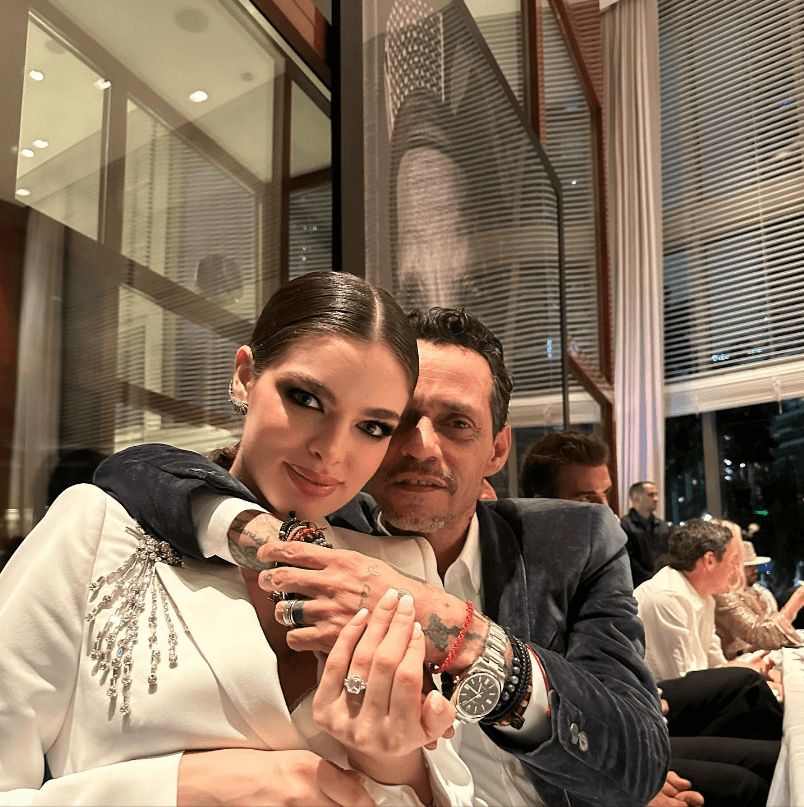 Marc Anthony y Nadia Ferreira