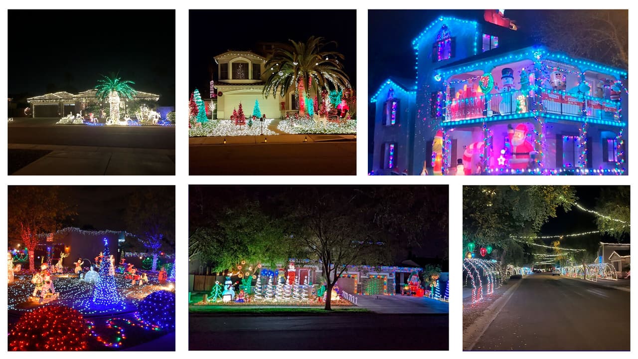 Residentes al este del valle enviaron imágenes de sus casas navideñas a la ciudad de Gilbert para ser apreciadas por cualquier arizonense que quiera ponerse en el espíritu navideño. La actividad es gratuita y las casas pueden ser apreciadas desde los vehículos. A continuación, las ubicaciones de las casas adornadas con luces de Navidad en la ciudad de Gilbert.