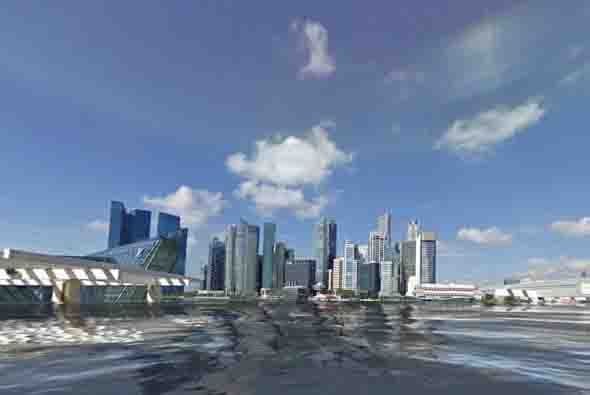 En este otro ángulo de Singapur se pueden ver los edificios rodeados de agua. ¿Es una imagen que te gustaría ver? Foto tomada del sitio worldunderwater.org.