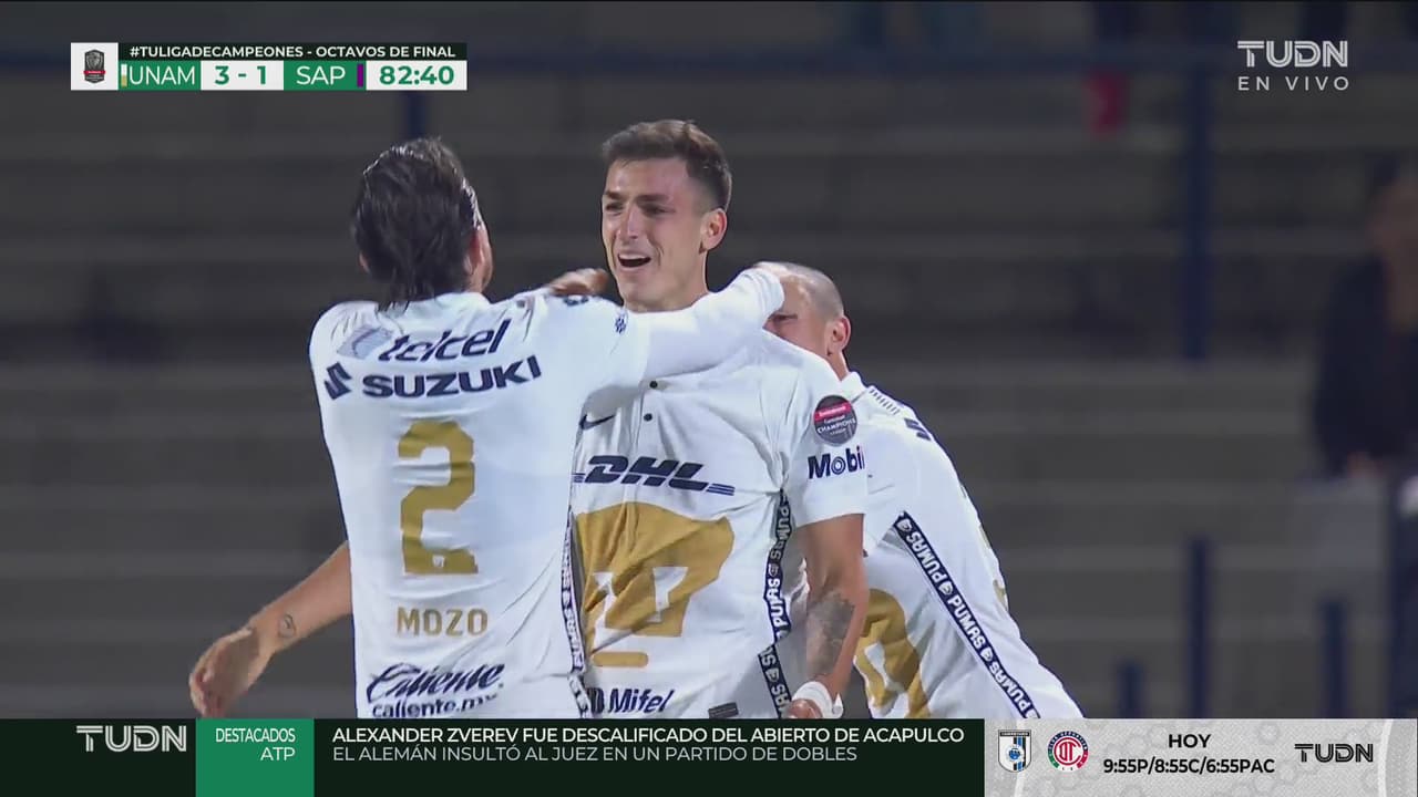 ¡Pumas sentencia la serie! Dinenno explota, hace doblete y firma el 3-1