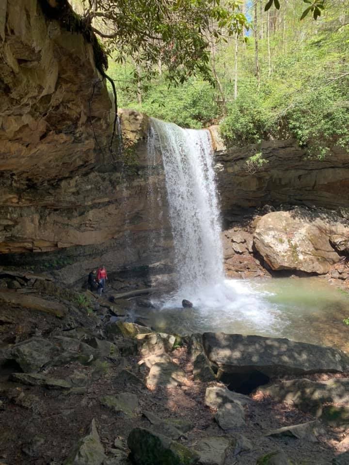 Ubicada en el
<b><a href="https://www.dcnr.pa.gov/StateParks/FindAPark/OhiopyleStatePark/Pages/default.aspx">Parque Estatal Ohiopyle</a></b>, Cucumber Falls es una de al menos media docena de cascadas en el parque.