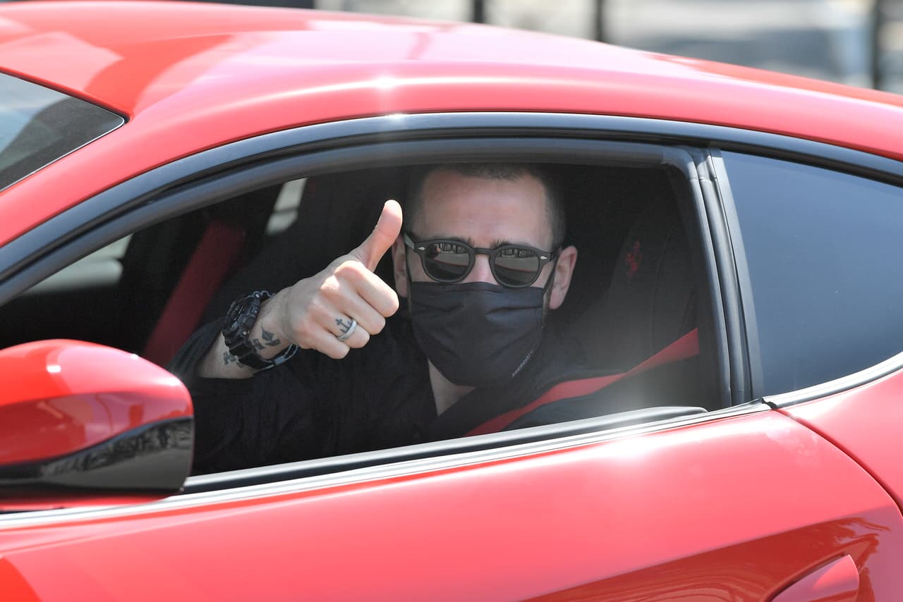 También llegó Leonardo Bonucci para unirse al entrenamiento.