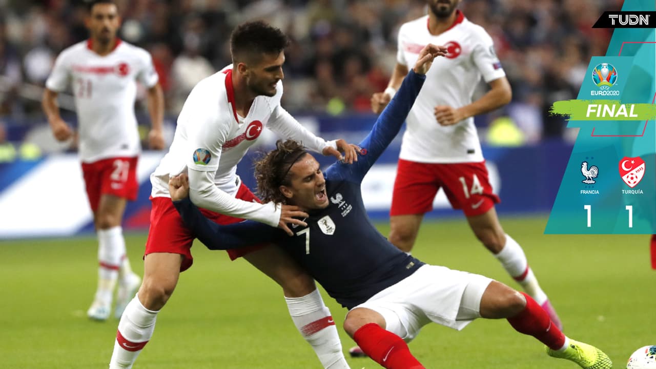 Francia y Turquía empataron y están a un punto de la Euro